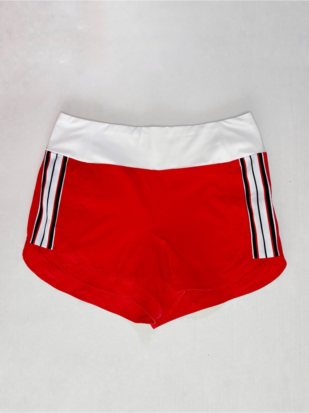 Athleta Ascender Athletic Shorts EUC - Size 10 - Orange/Red